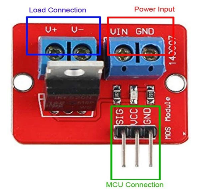 IRF520 MOSFET Driver Module – MBATechmeds